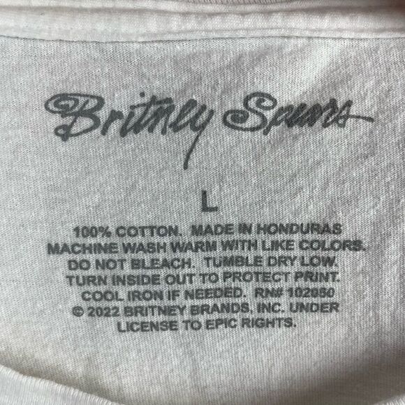 Britney Spears T-Shirt Size L EUC - Picture 5 of 5